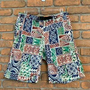 Columbia Mens‎ Swim Trunks Multi-Colored Adjustable Waist Summer Shorts Large